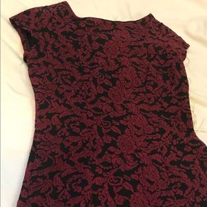 Red rose dress